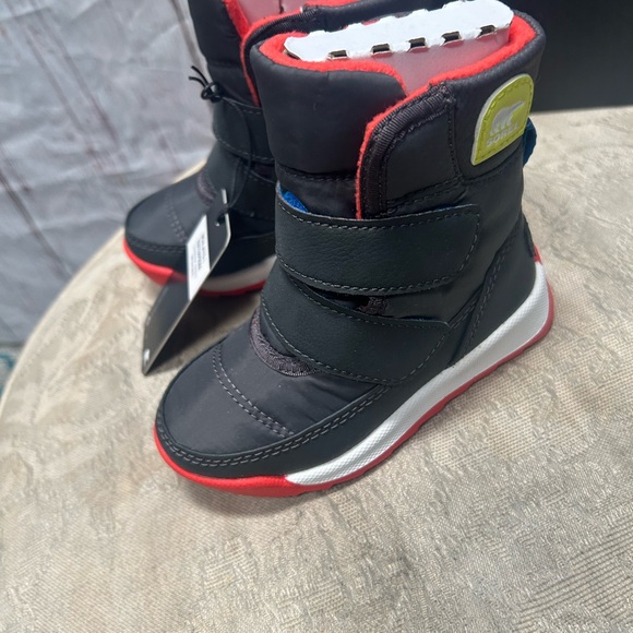 new SOREL Toddler Whitney 11 Strap WP Boys Winter boots Sz 6 - Picture 4 of 7